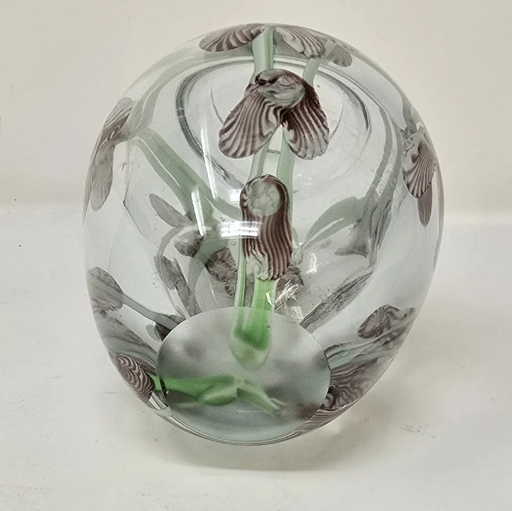 Vtg handblown glass cabinet vase lundberg studio “Daniel Salazar” style unmarked